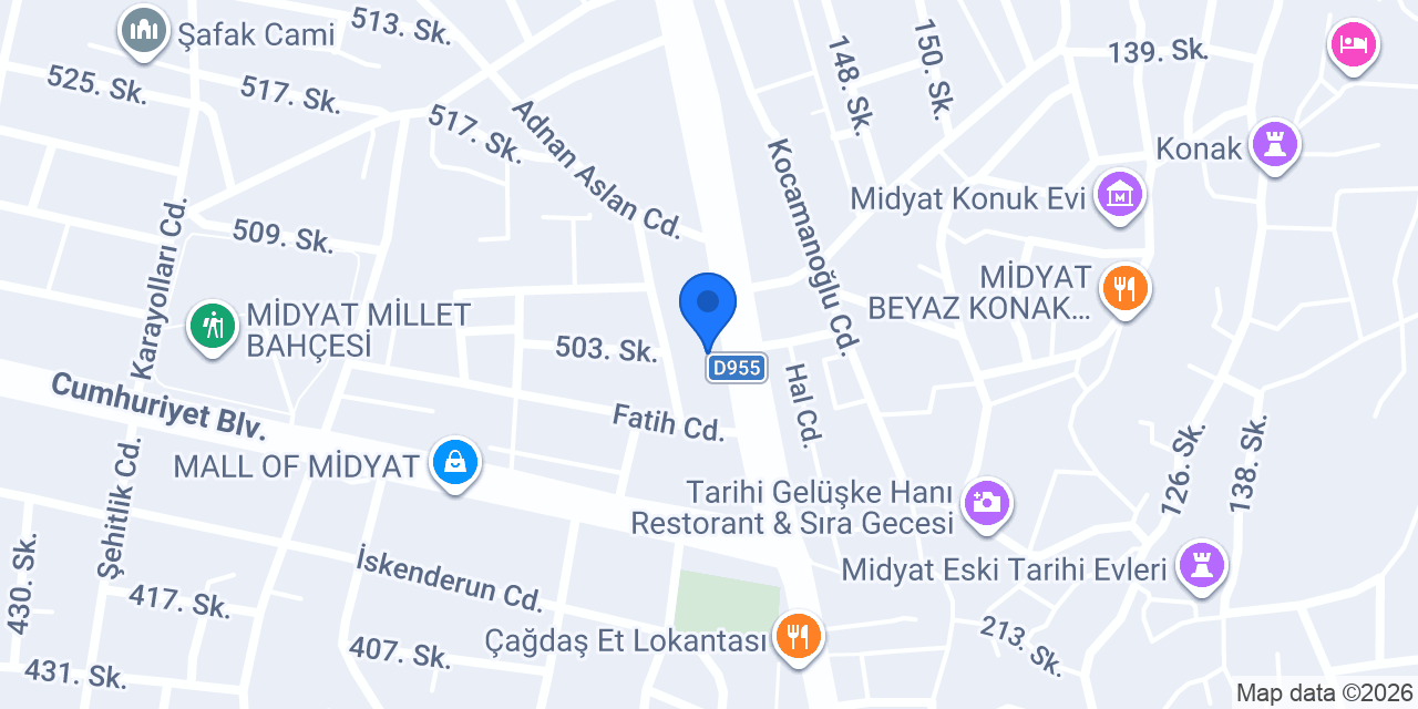 Kent Reklam Midyat konumu