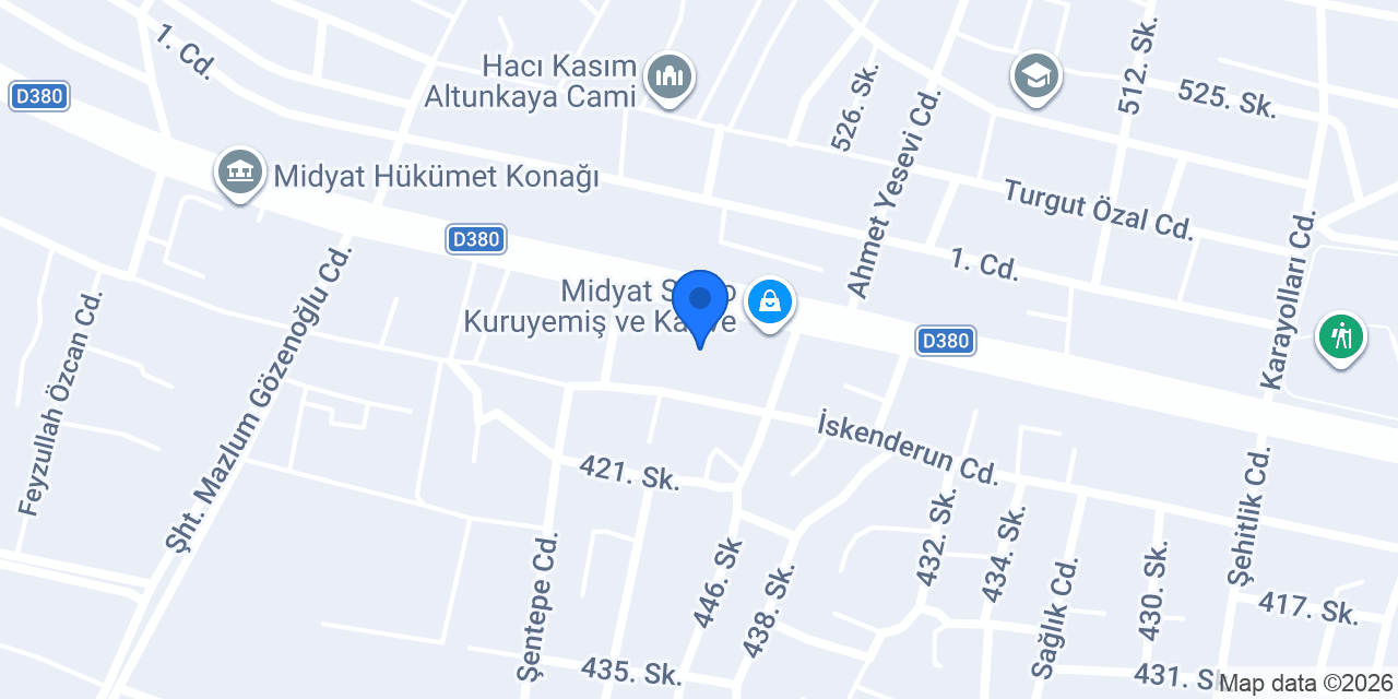 Mirzade Pide ve Lahmacun Salonu konumu