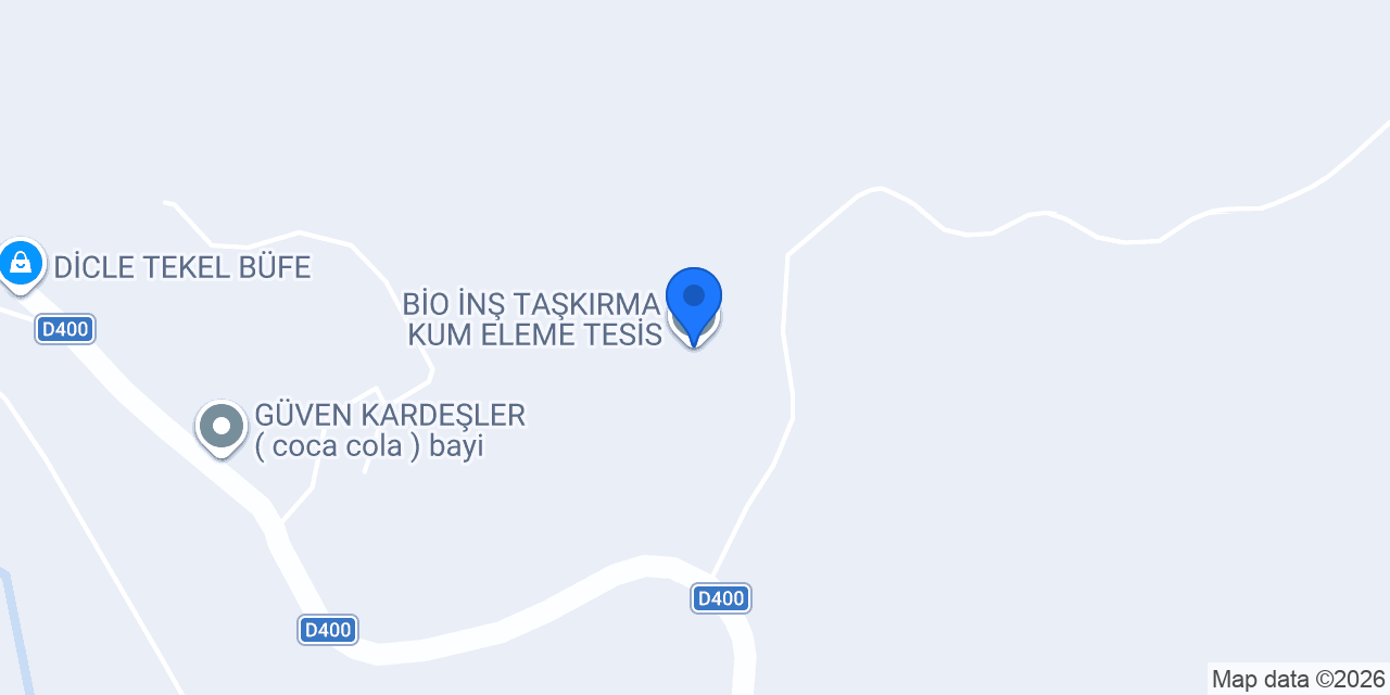 BİO İNŞ TAŞKIRMA KUM ELEME TESİS konumu