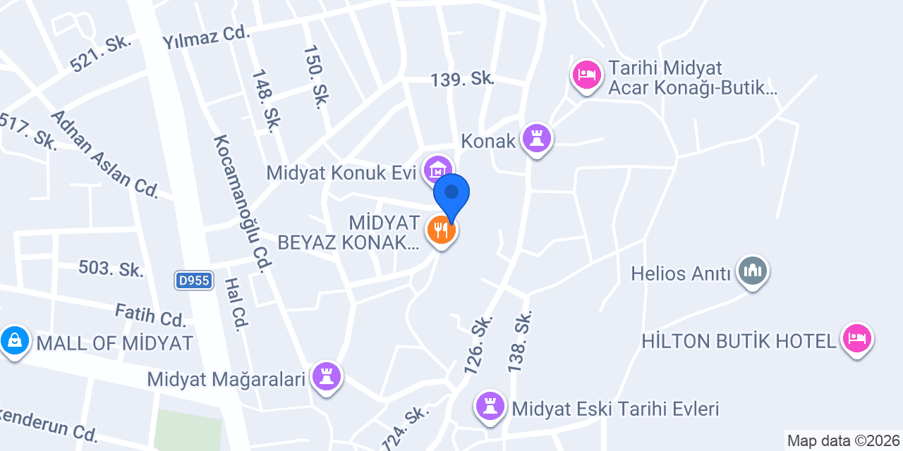 Şabo Süryani Şarap Evi konumu