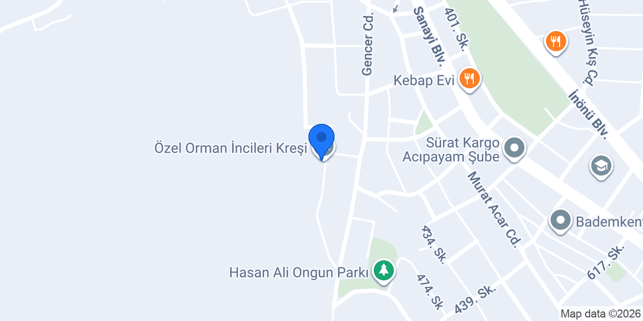 Özel Orman İncileri Kreşi konumu