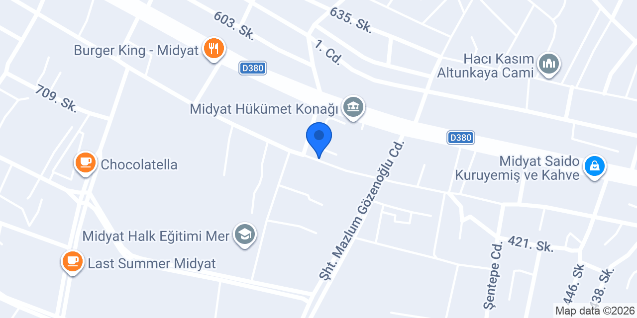Sevinç Sürücü Kursu konumu
