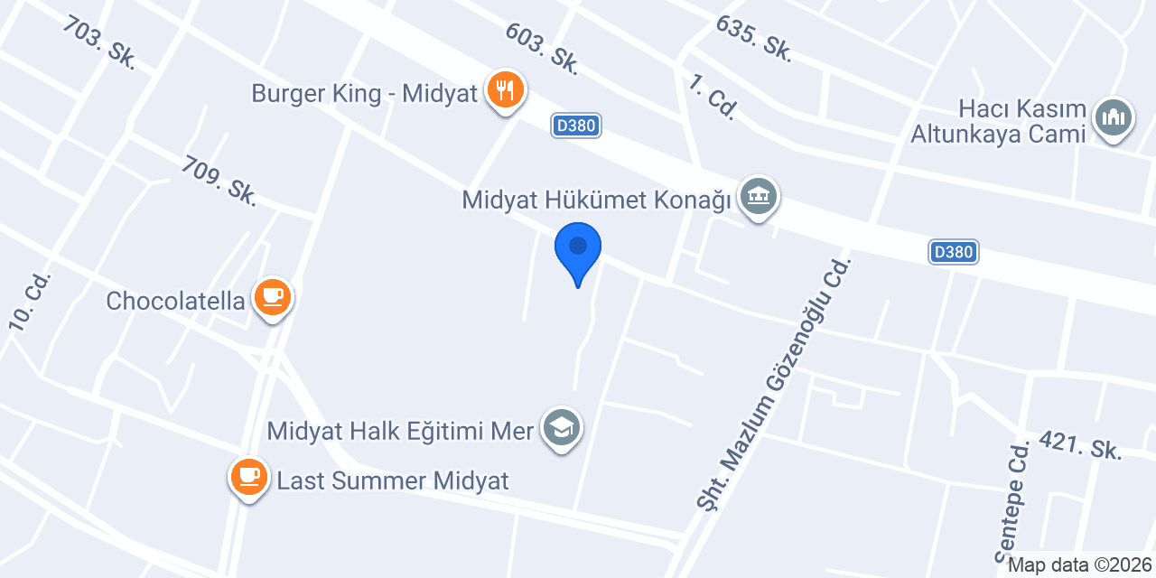 Midyat Telkari Mesleki ve Teknik Anadolu Lisesi konumu