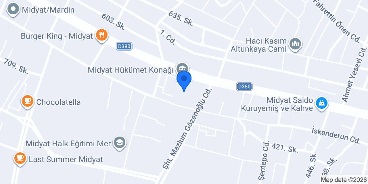 MARİDİN SÜRYANİ ÇÖREĞİ konumu