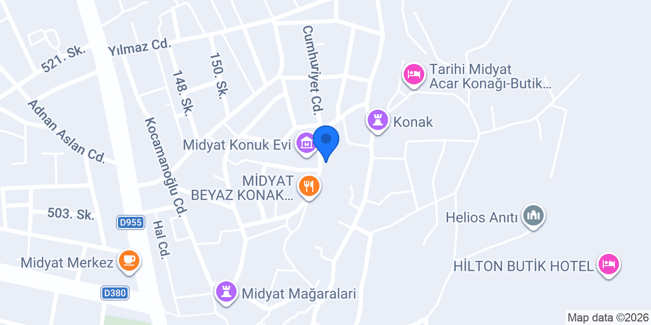 Antik Jazz Coffe Midyat konumu