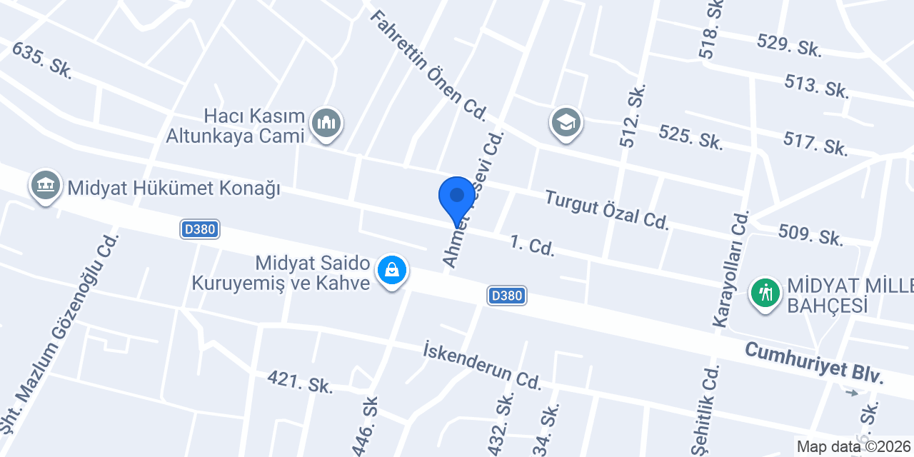 Midyat Akademi Dünyası konumu