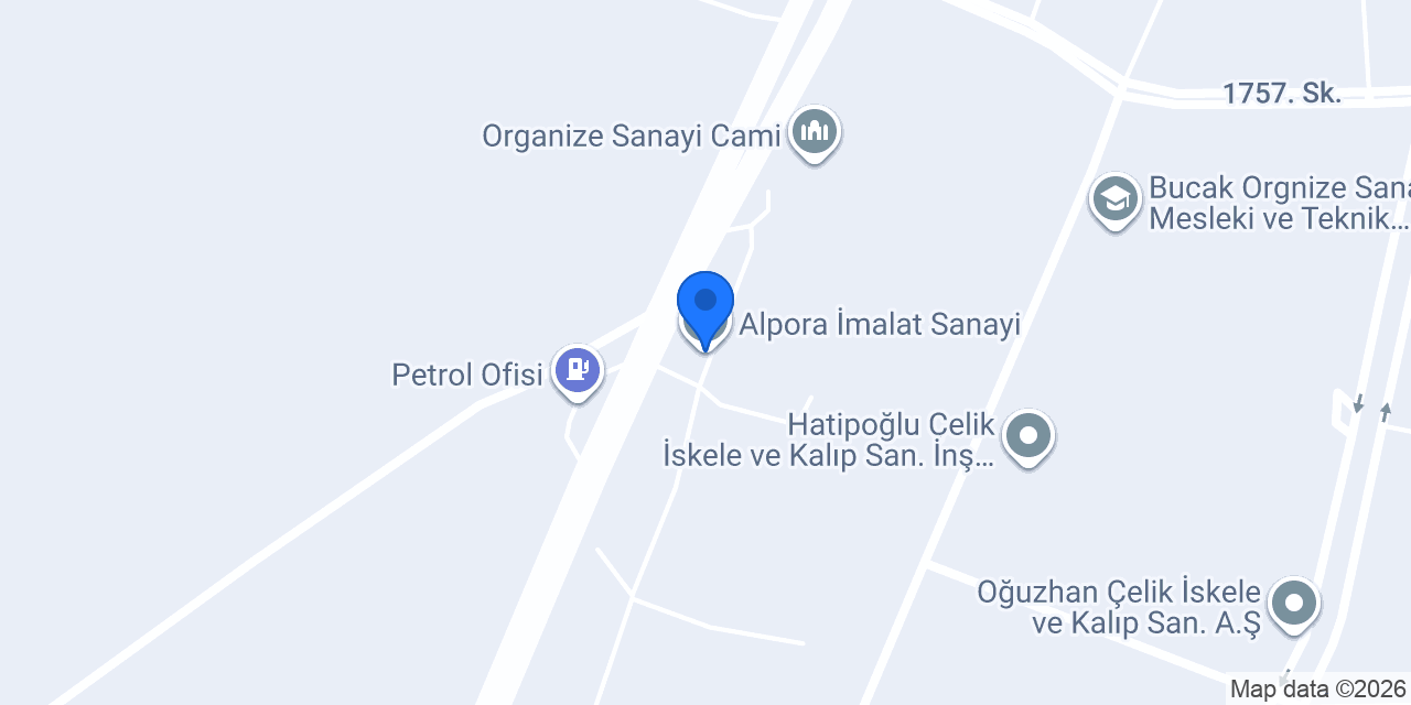 Alpora İmalat Sanayi konumu