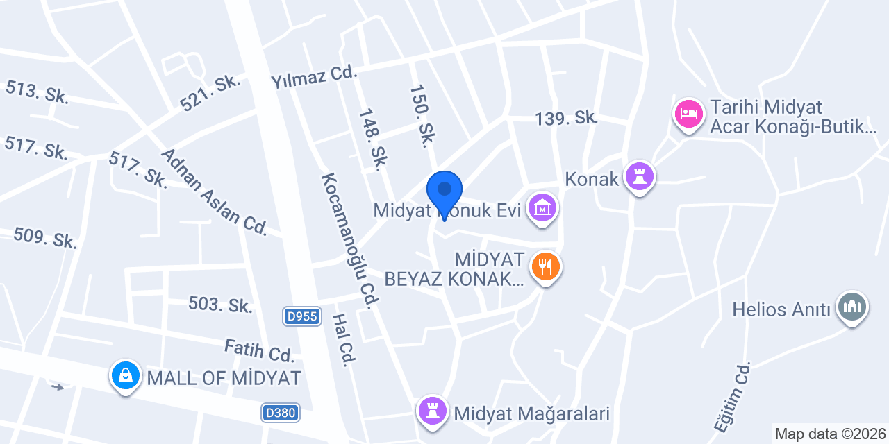 Kasrı Roj otel konumu