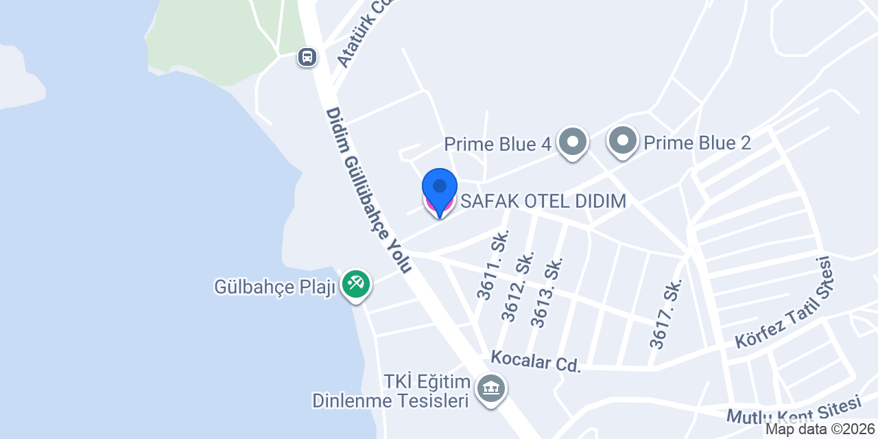 SAFAK OTEL DIDIM konumu