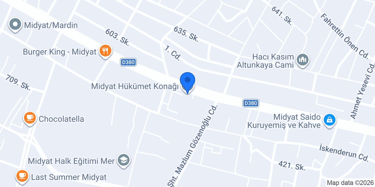 Midyat konumu