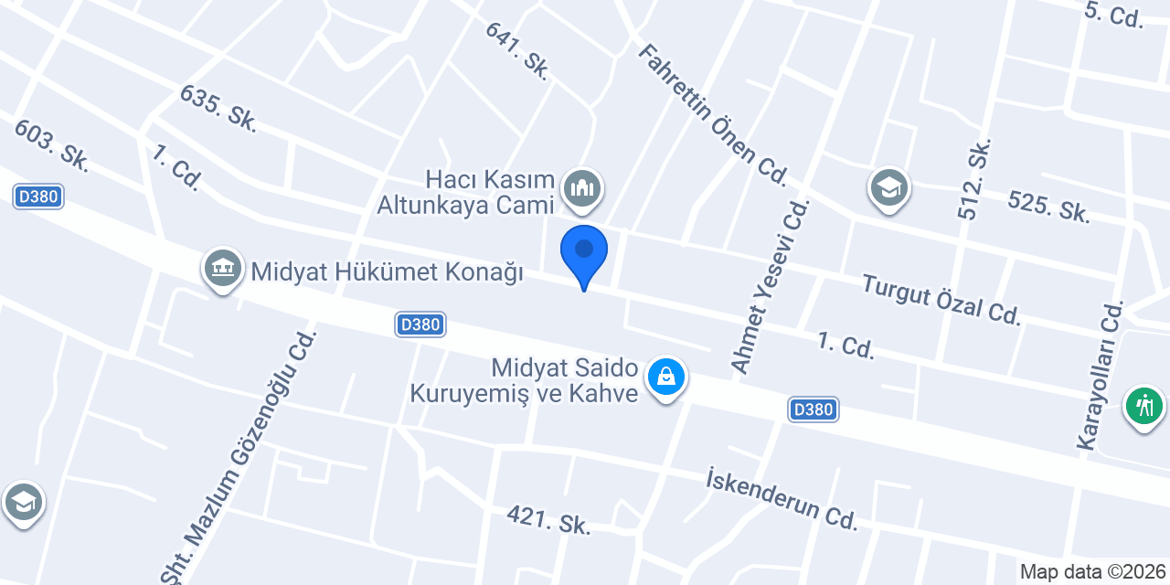 Yıldırım Servis konumu