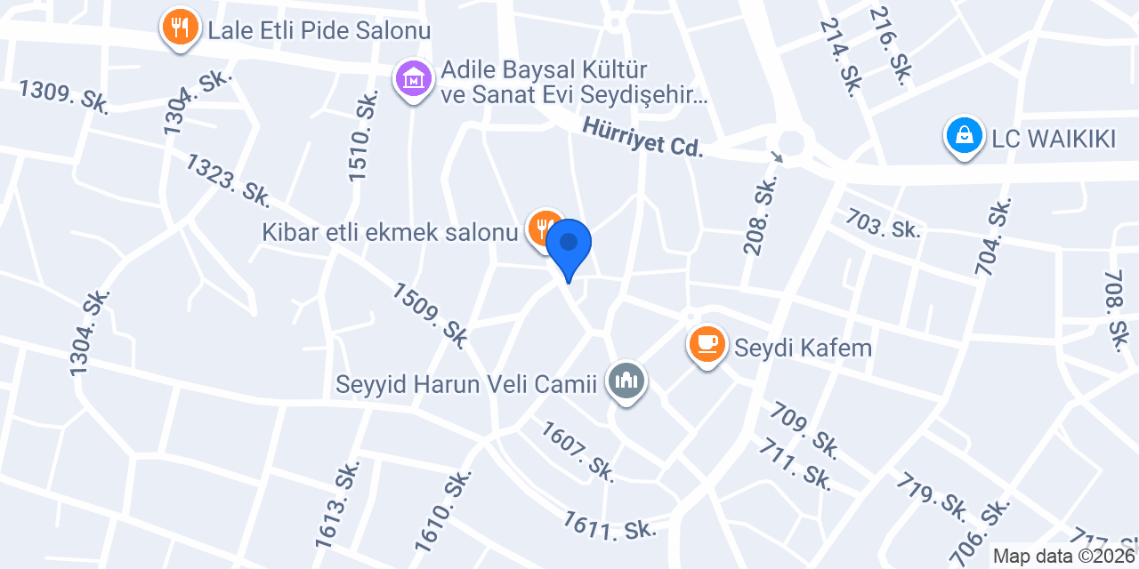 Seyyitharun Unlu Mamülleri konumu
