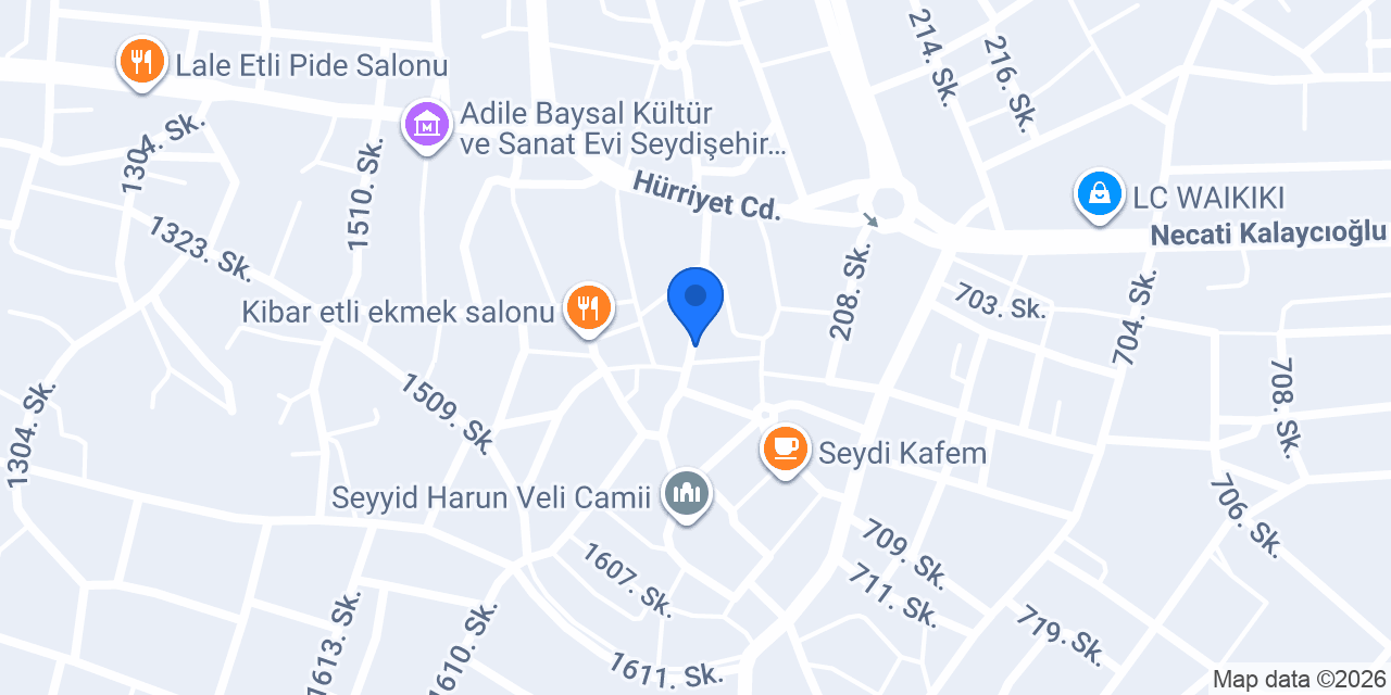 Talat Hediyelik Eşya konumu