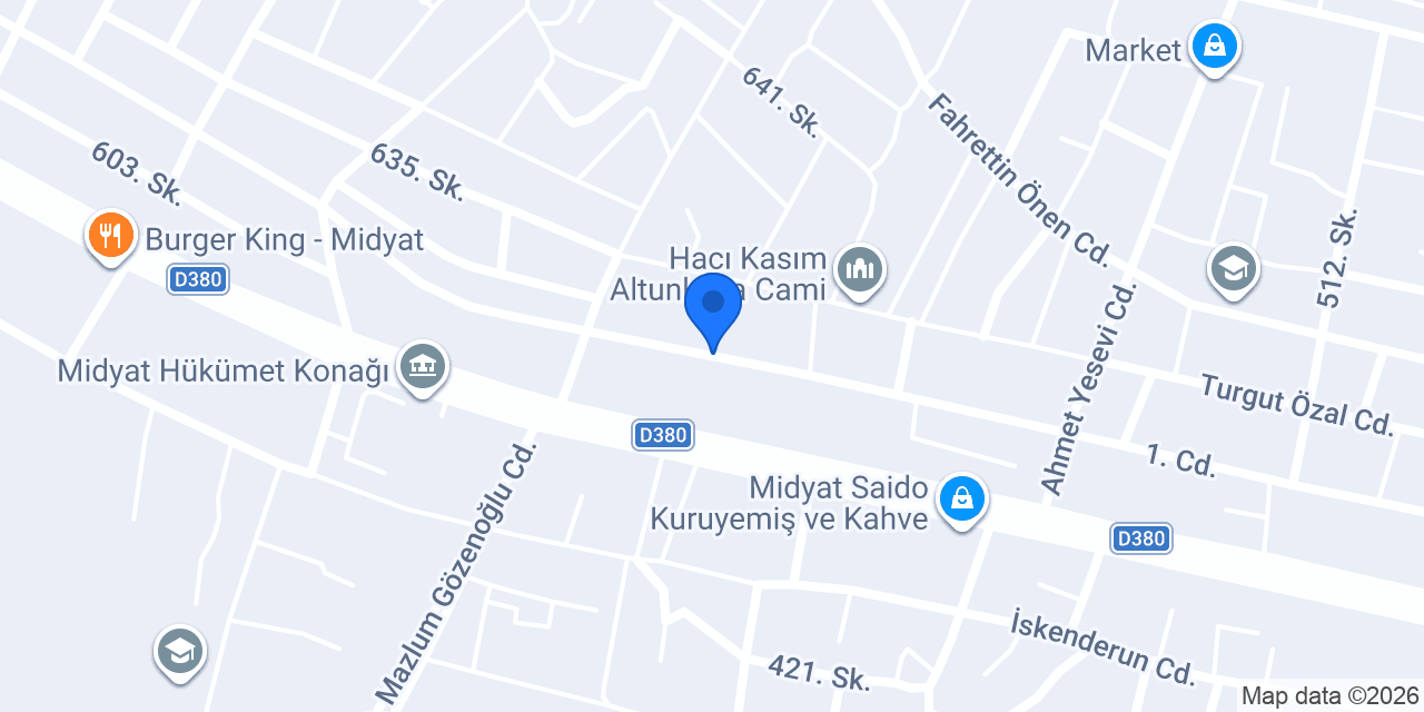 Dilek Yapı ve Dekorasyon konumu