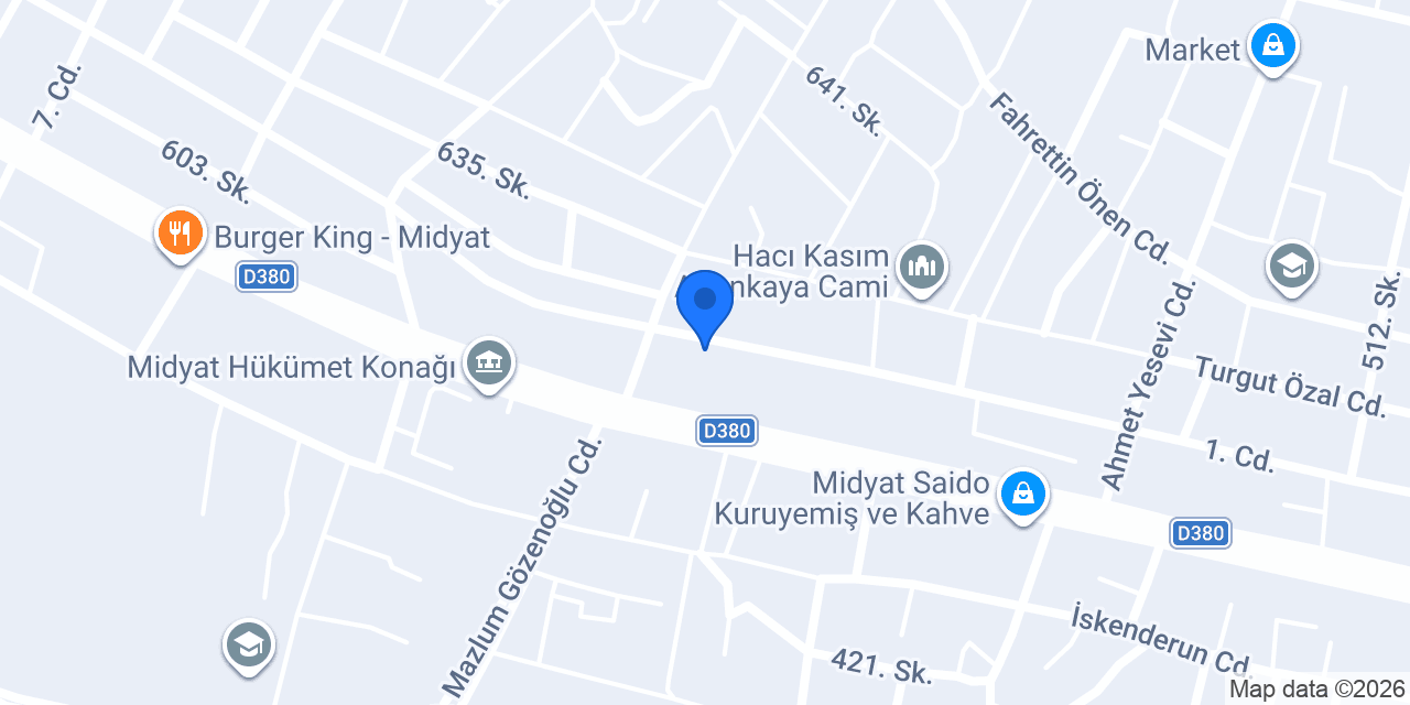 Özdağ kiralama & DAĞ YAPI inşaat konumu