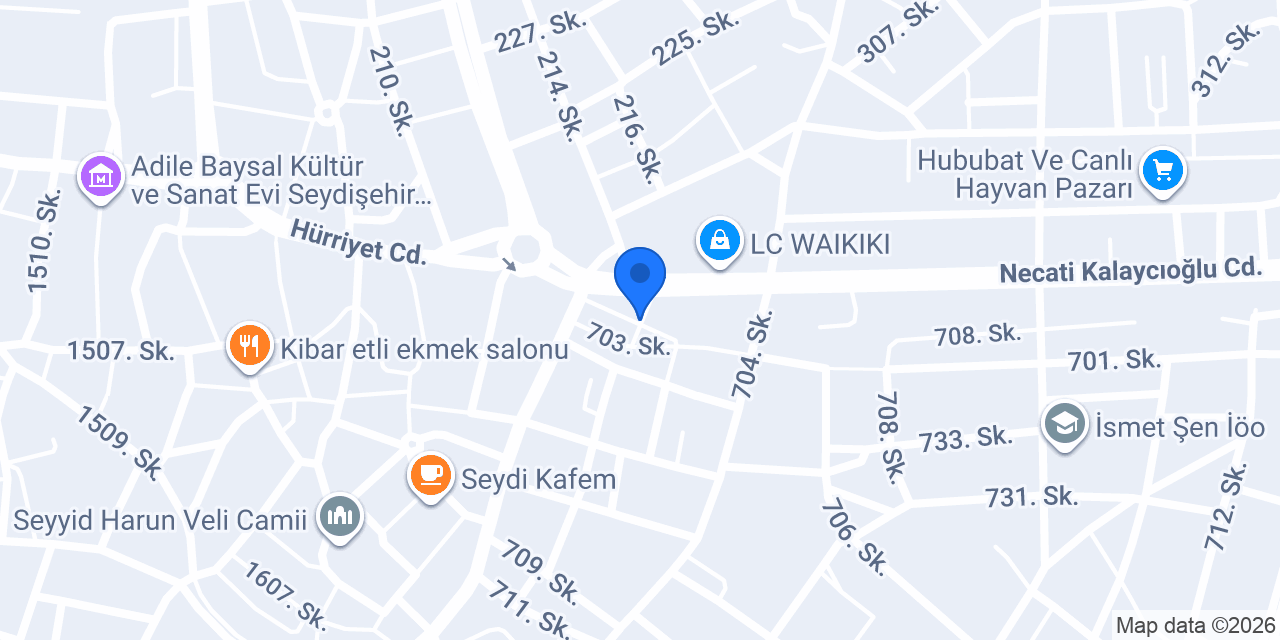 Merkez Tarım Eczanesi konumu