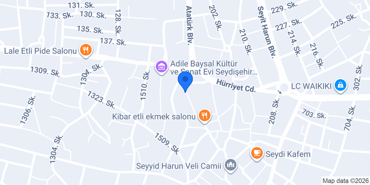 SEYDİŞEHİR BİRSEN TERZİ konumu