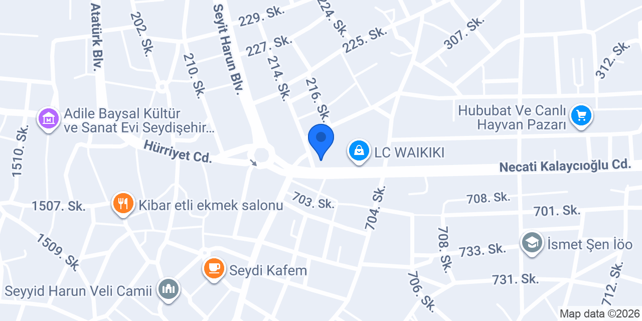 Web Sigorta Seydişehir konumu