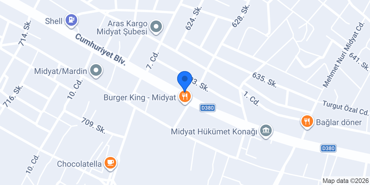 Midyat Ozel Artuklu Dis Hastanesi konumu