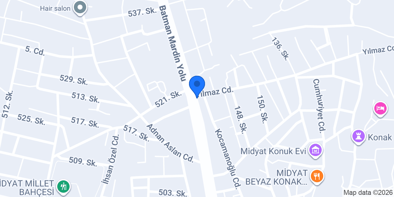 Midyat Taksi konumu