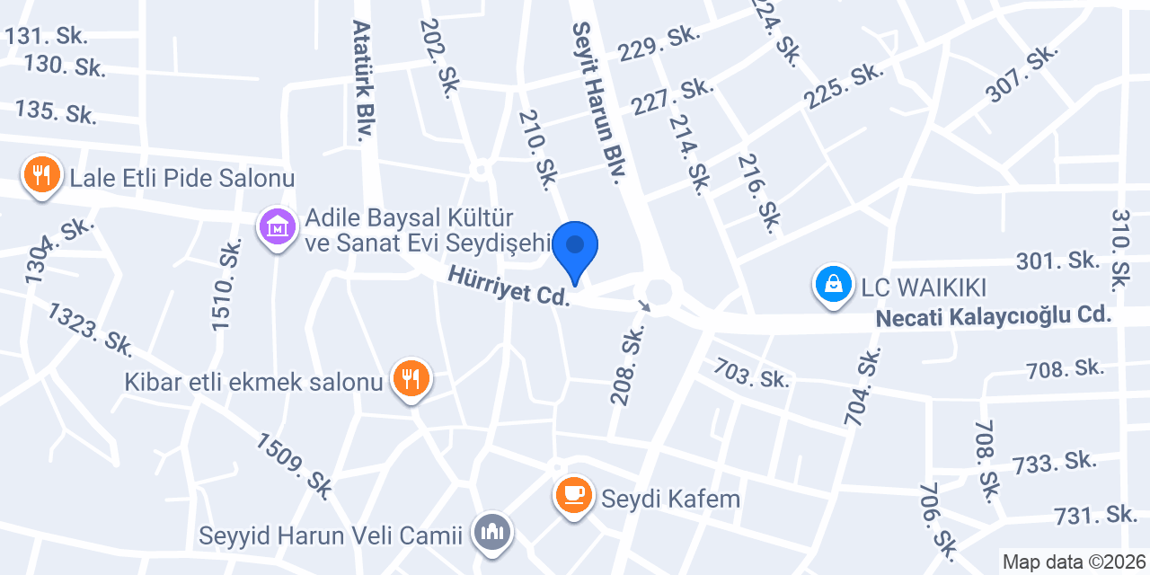 Seydişehir Uyanık Kuru Temizleme konumu