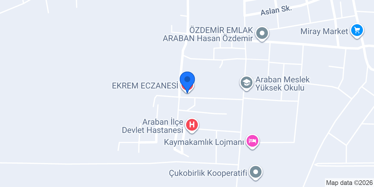 EKREM ECZANESİ konumu