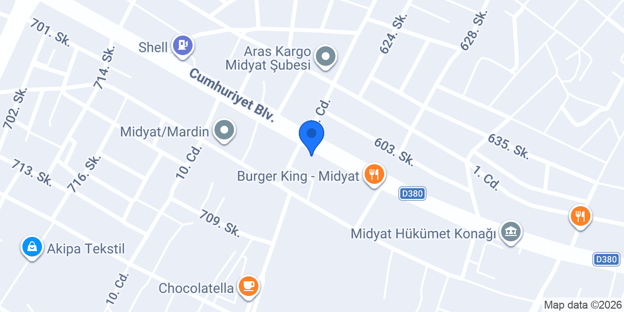 Pırıltı bayan kuaförü konumu