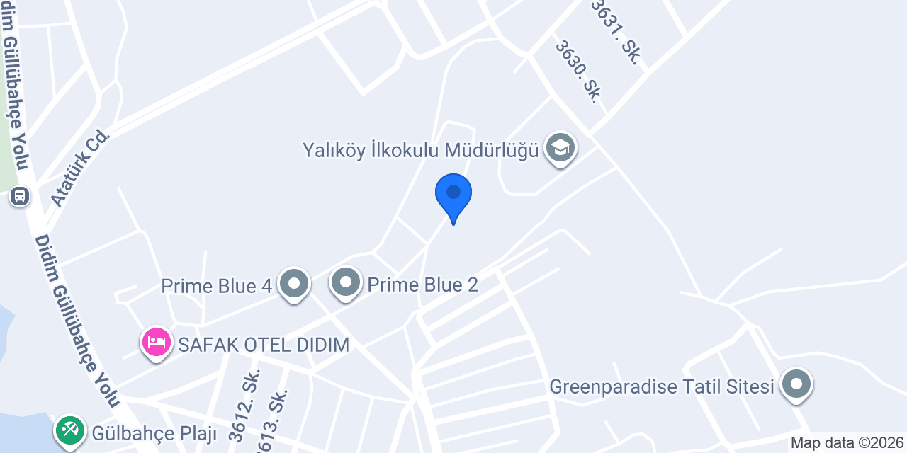 Saygın Aqua Blu Sitesi konumu