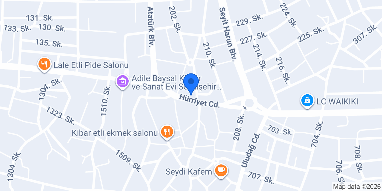 AŞIROĞLU HUKUK BÜROSU konumu