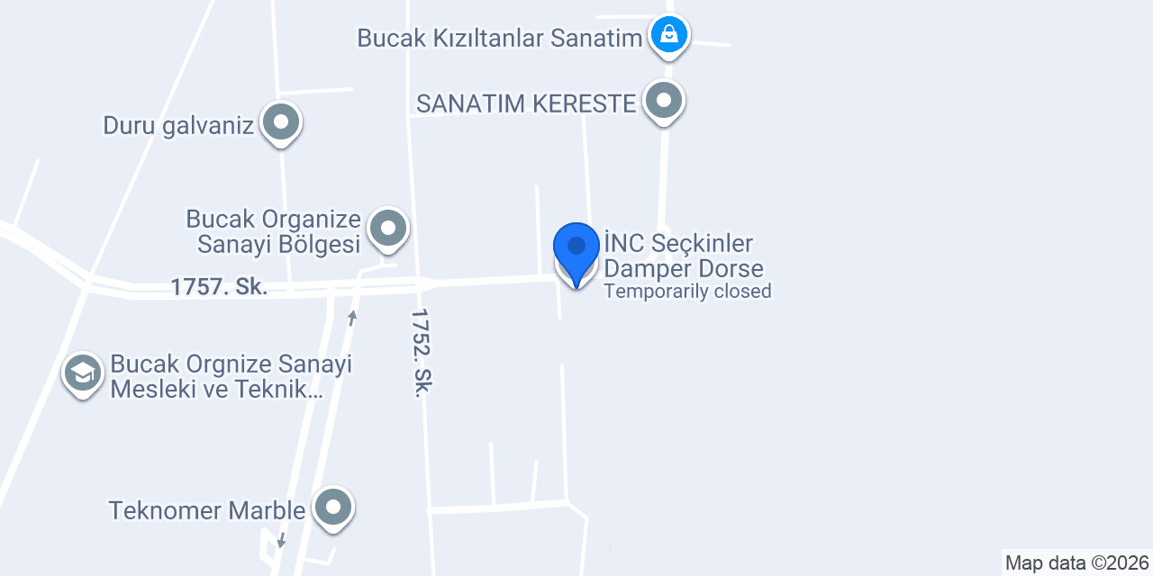 İNC Seçkinler Damper Dorse konumu