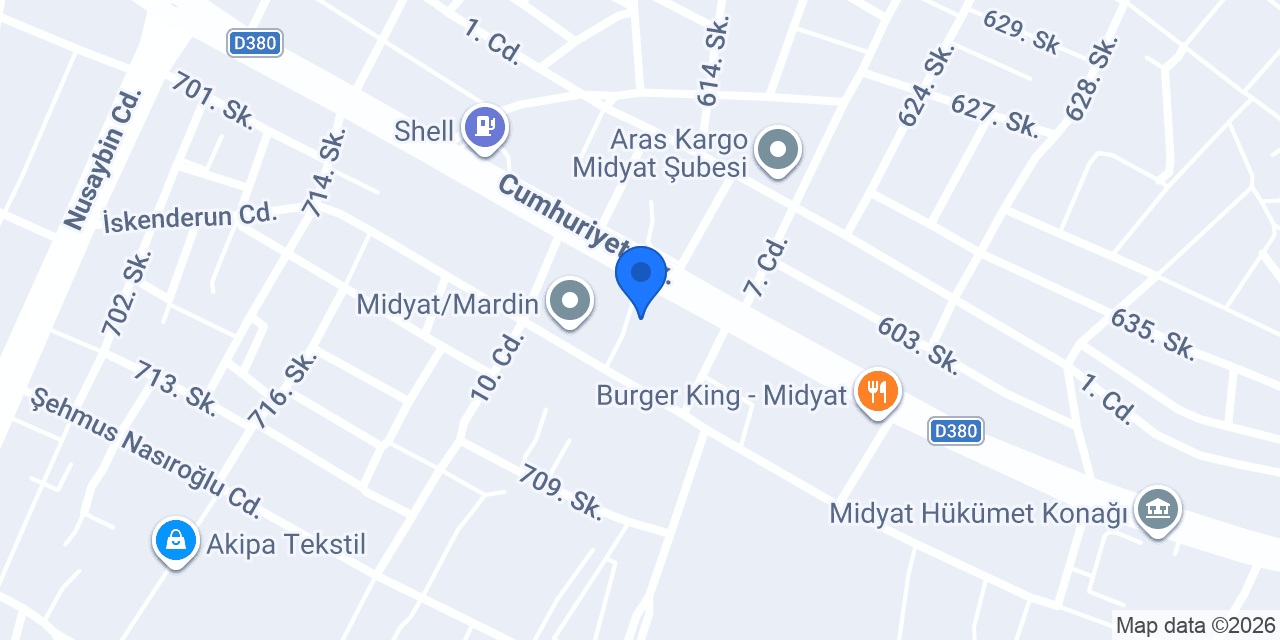 Midyat Favori spa konumu