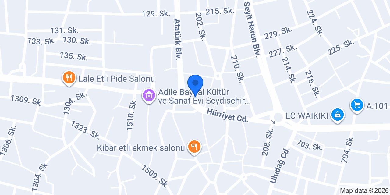 Çiğköftem Seydişehir konumu