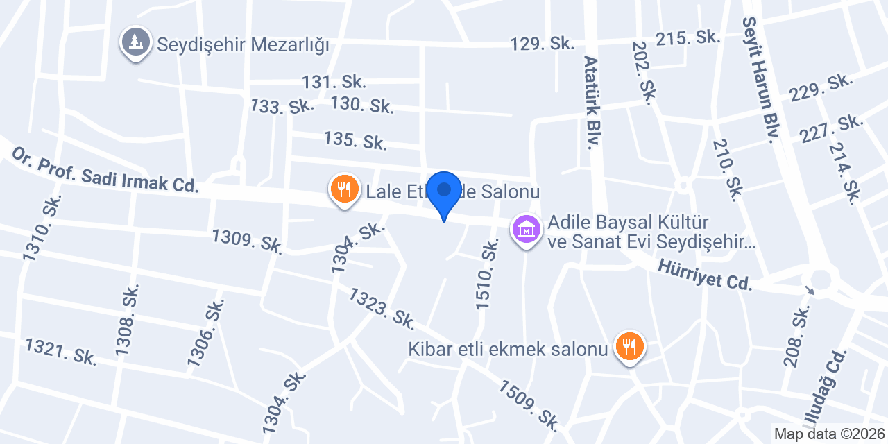 Emin Erkek Kuaförü konumu