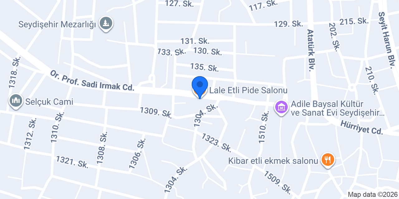 Lale Etli Pide Salonu konumu