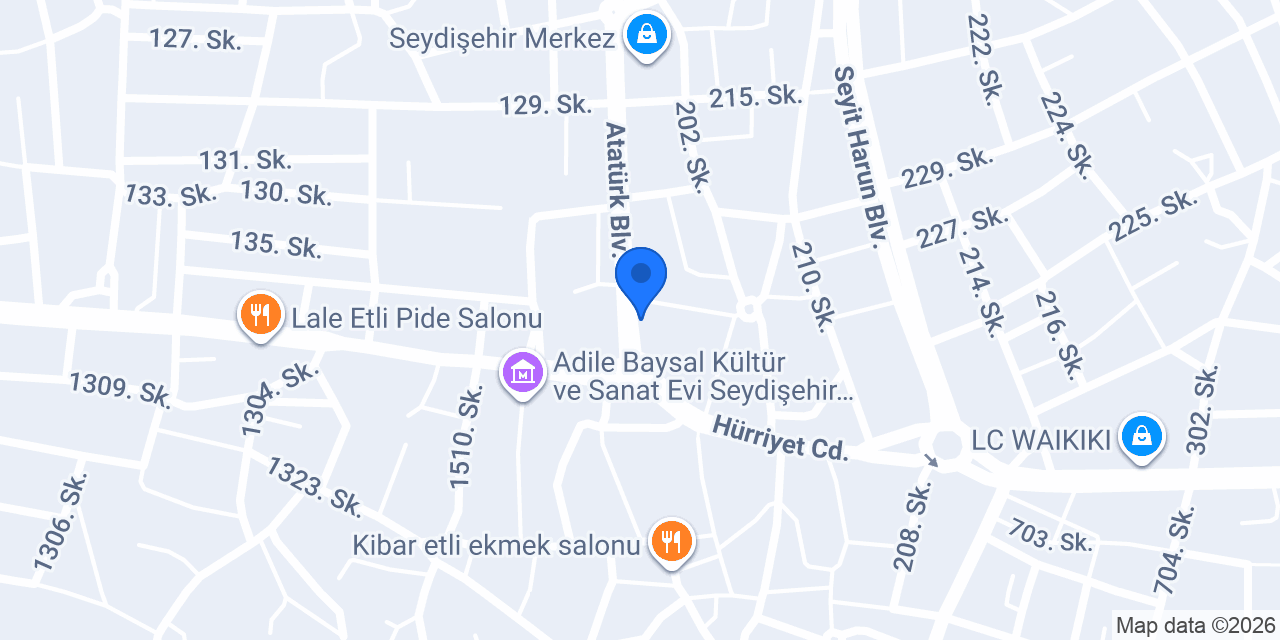 Ömer Chef Profiterol Seydişehir konumu