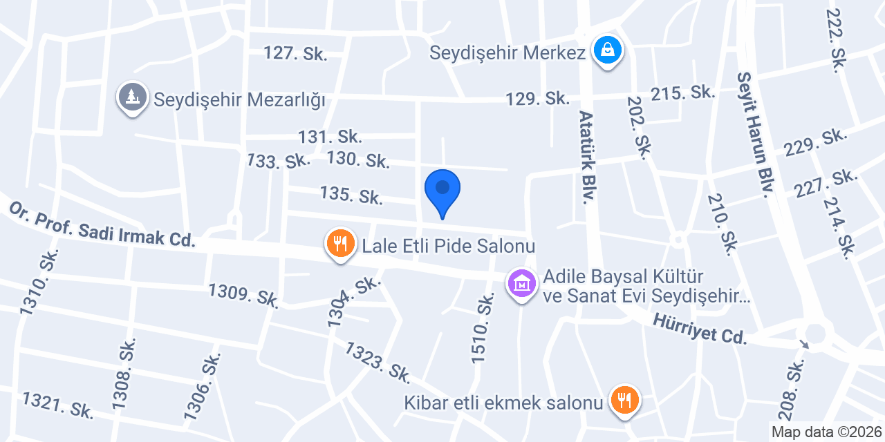 Cadde Auto Design konumu