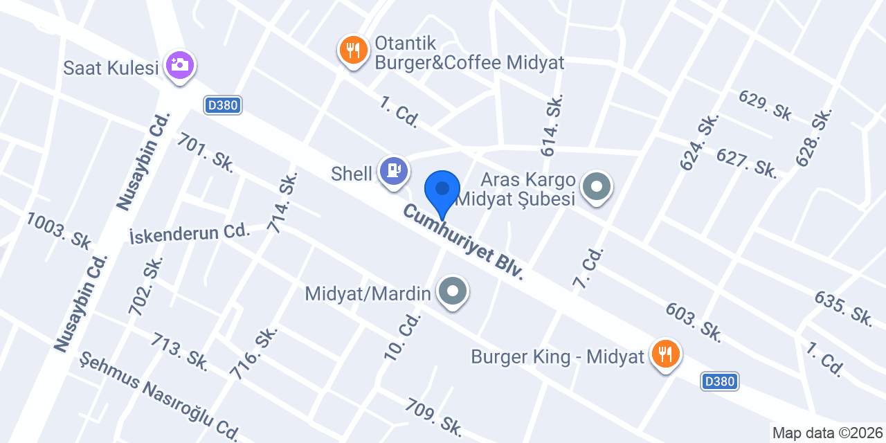 Buse Çiçek Midyat konumu
