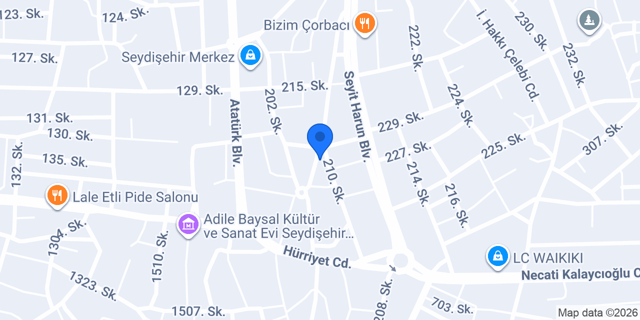 Larissa Bayan Kuaförü konumu