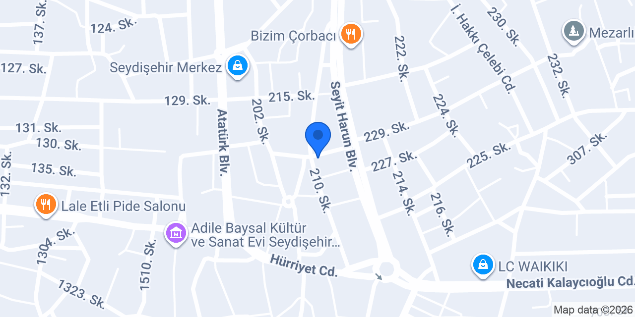 YAVUZ REKLAM konumu