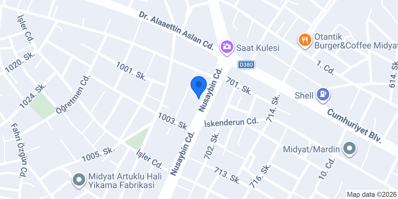 Çilek Odası | Midyat konumu