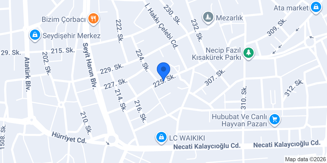 Aliş Oyun Parkı konumu