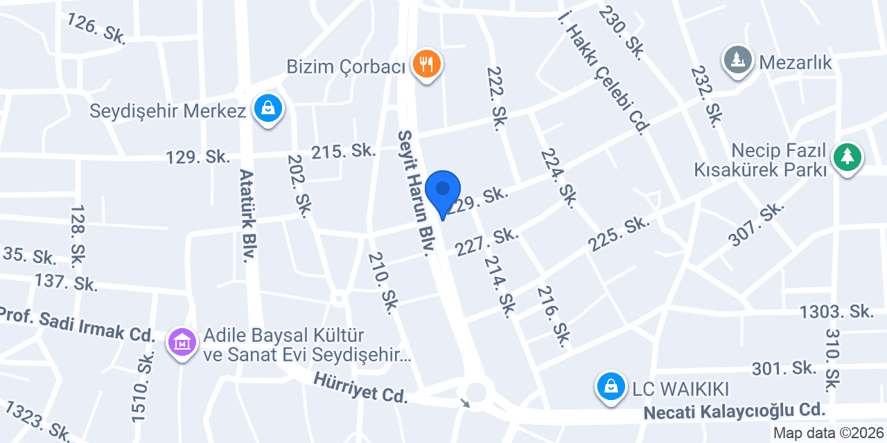Seydişehir Premium Sigorta konumu