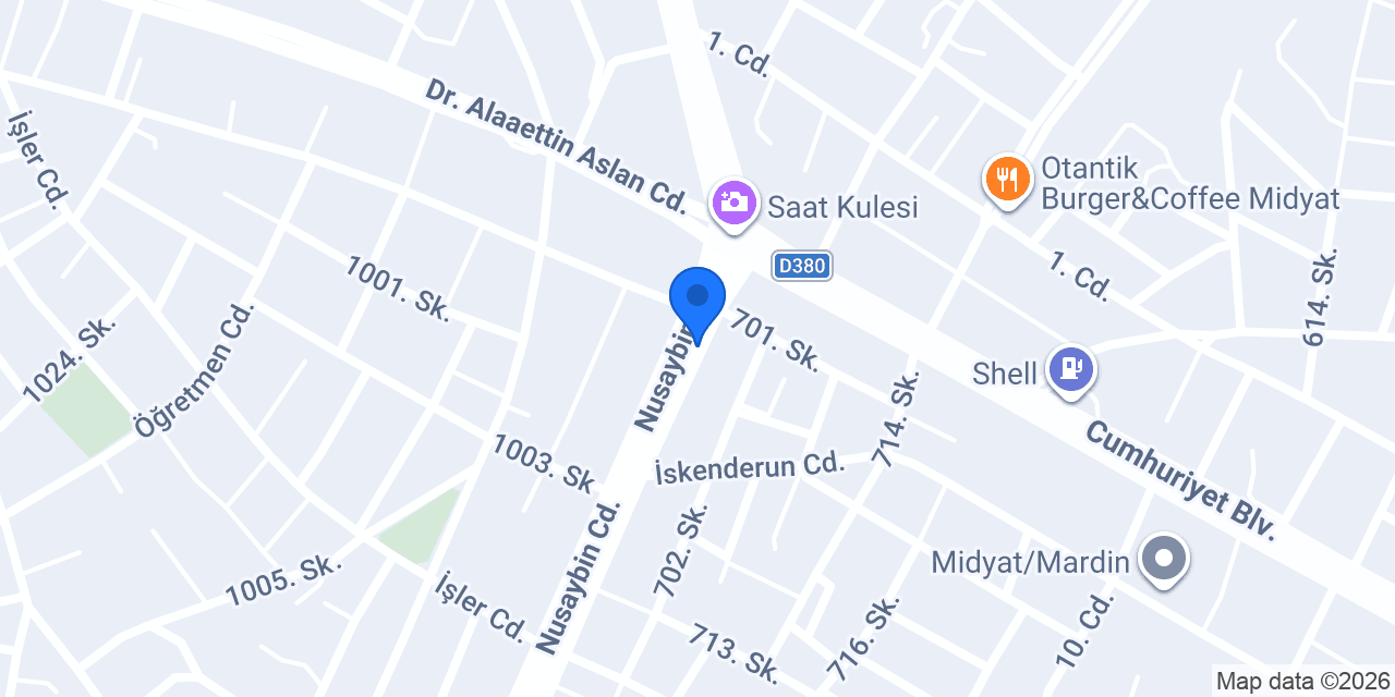 Midyat Polisevi konumu