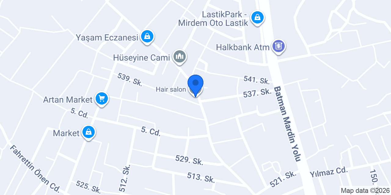 Erkekler berber konumu