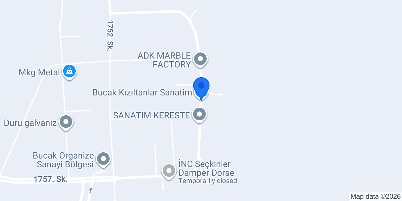 Bucak Kızıltanlar Sanatim konumu
