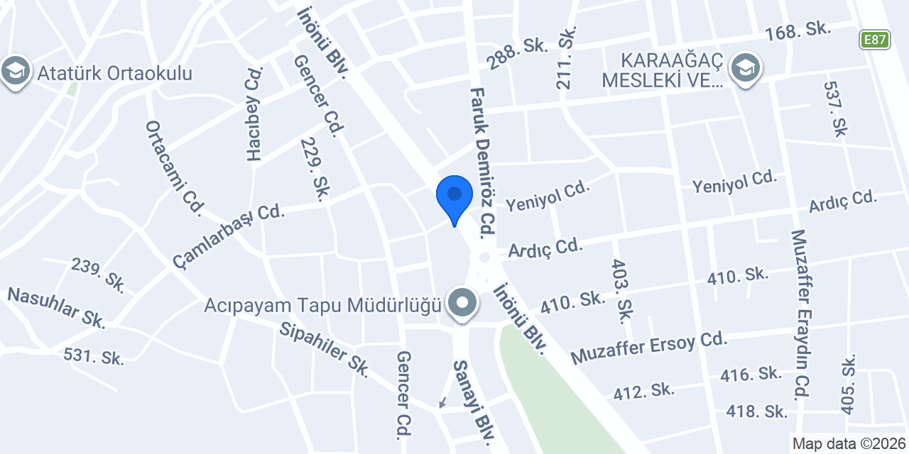 Gündoğdu Tost Salonu konumu