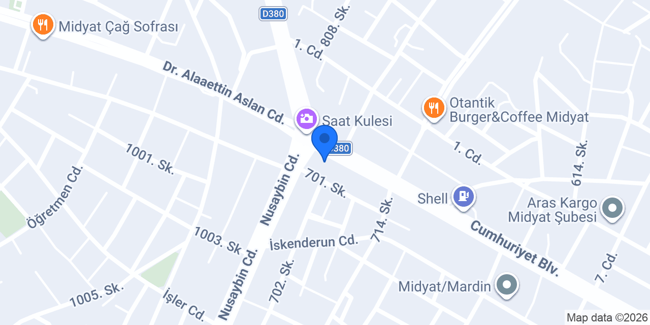 Pasaport Pizza Midyat konumu