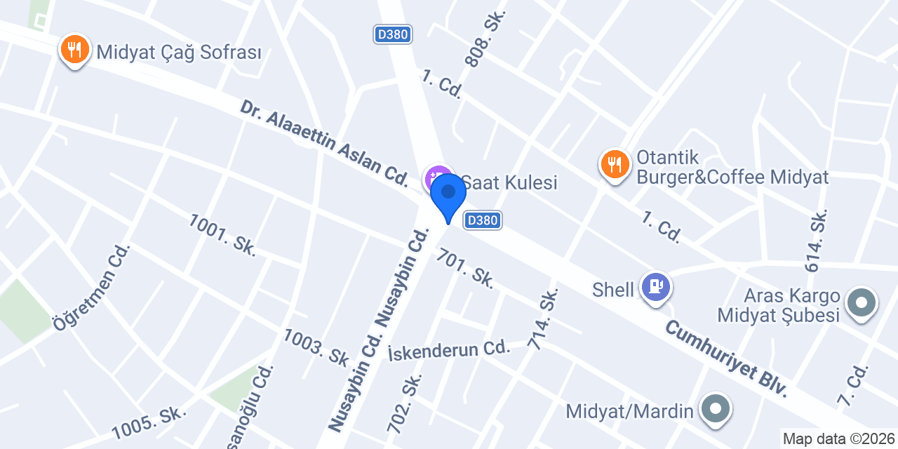 Özel Midyat Uzmanlar Diş Kliniği konumu