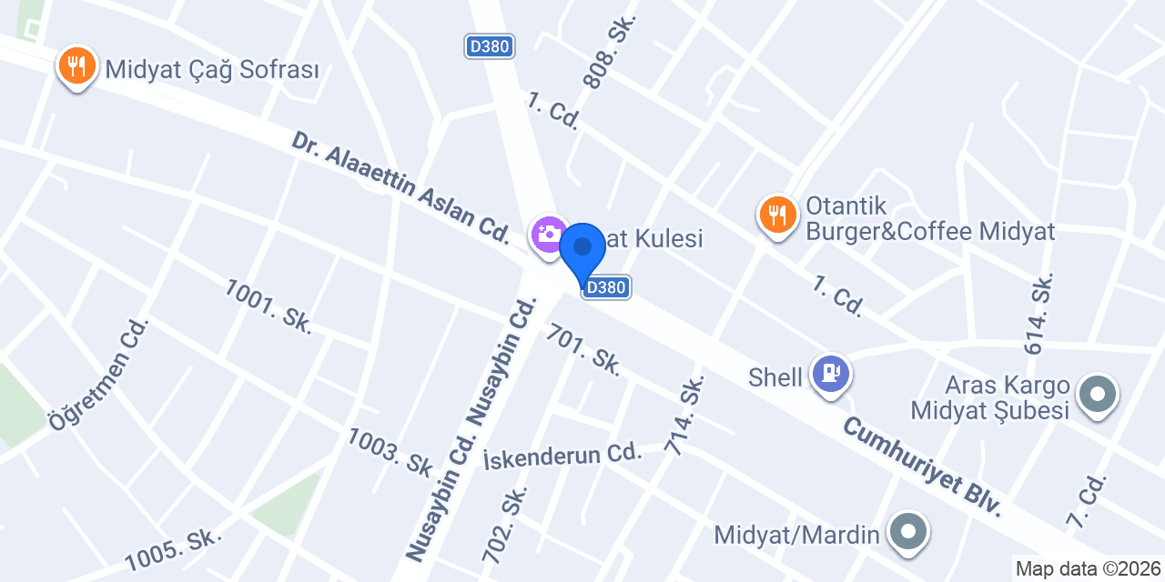 Öncüzade pastane konumu
