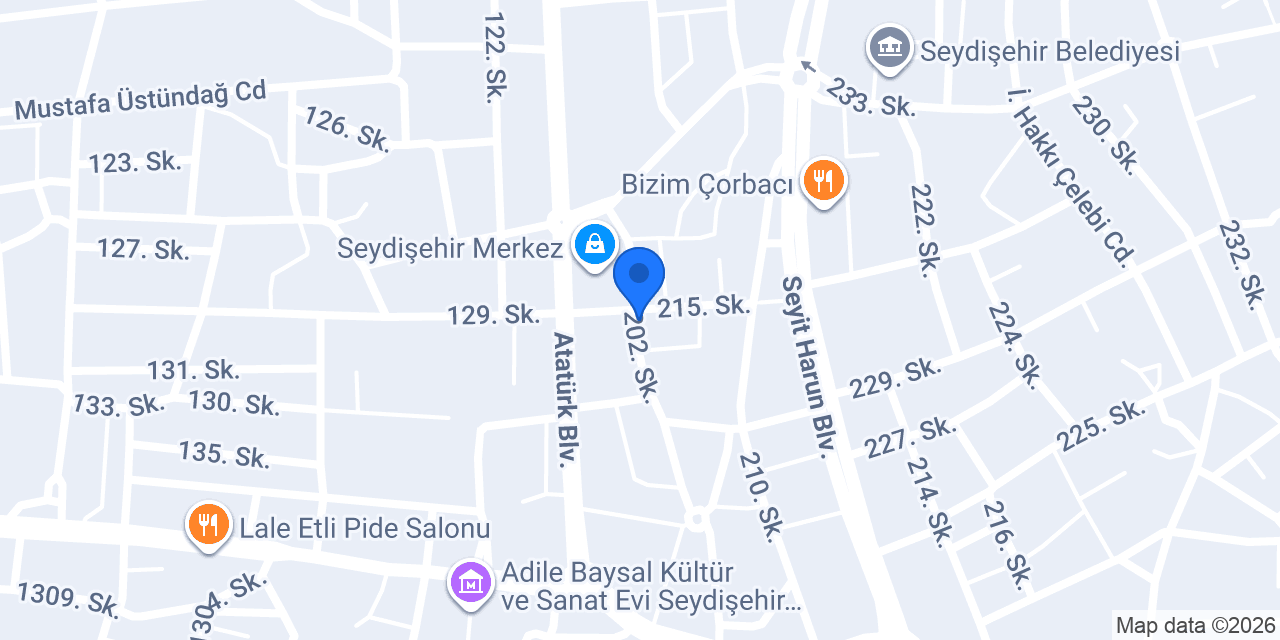 Kuaför Mustafa Gürbüz konumu